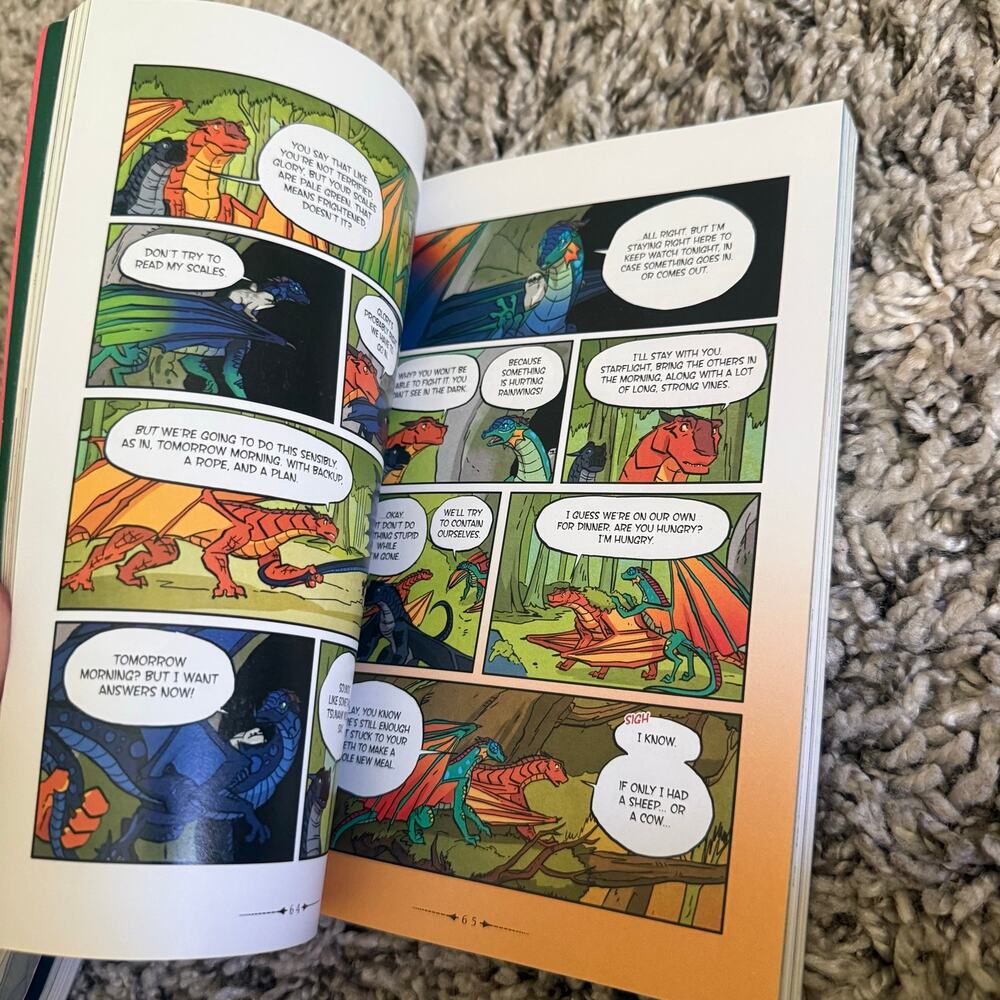 Lot 2 Wings of Fire Books Paperback Graphic Novel 3 6 Moon Rising Hidden Kingdom - Picture 9 of 11